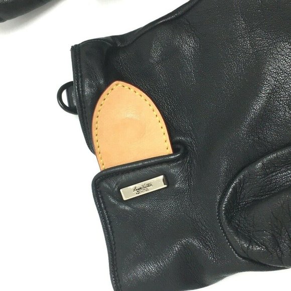 LOUIS VUITTON MP2429 Gon LV staples Edition Gloves Cashmere / Leather Black - Picture 5 of 12